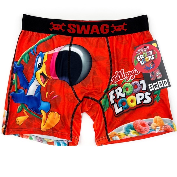 Kellogg’s Underwear & Socks Froot Loops Cereal Toucan Sam Swag